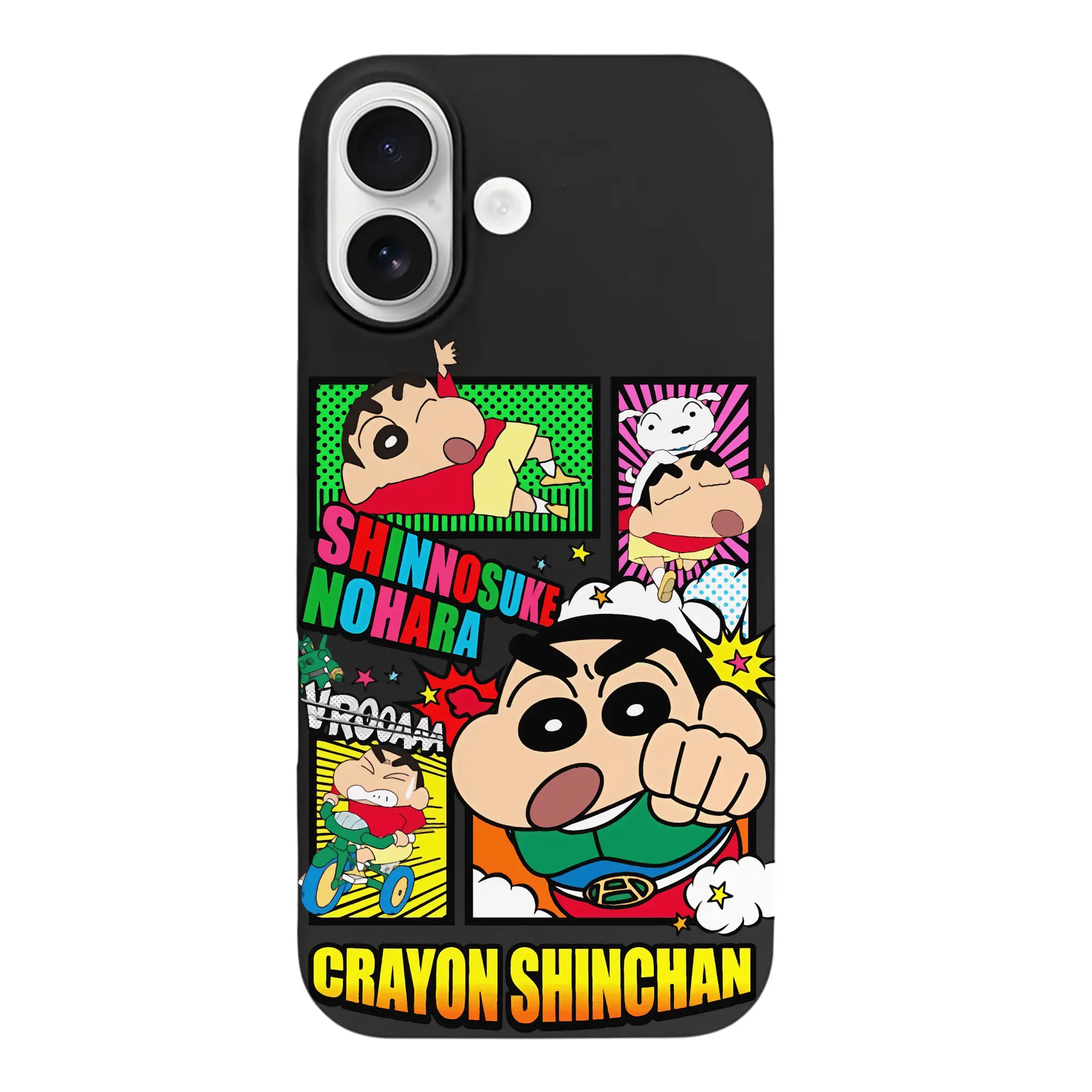 クレヨンしんちゃん グッズ アクション仮面 - iPhone 17 シリーズ シリコンケース 薄型 耐衝撃 指紋防止 ソフトタッチカバー 精密フィット 傷防止 保護ケース iPhone 17/17 Air/17 Pro/17 Pro Max 対応